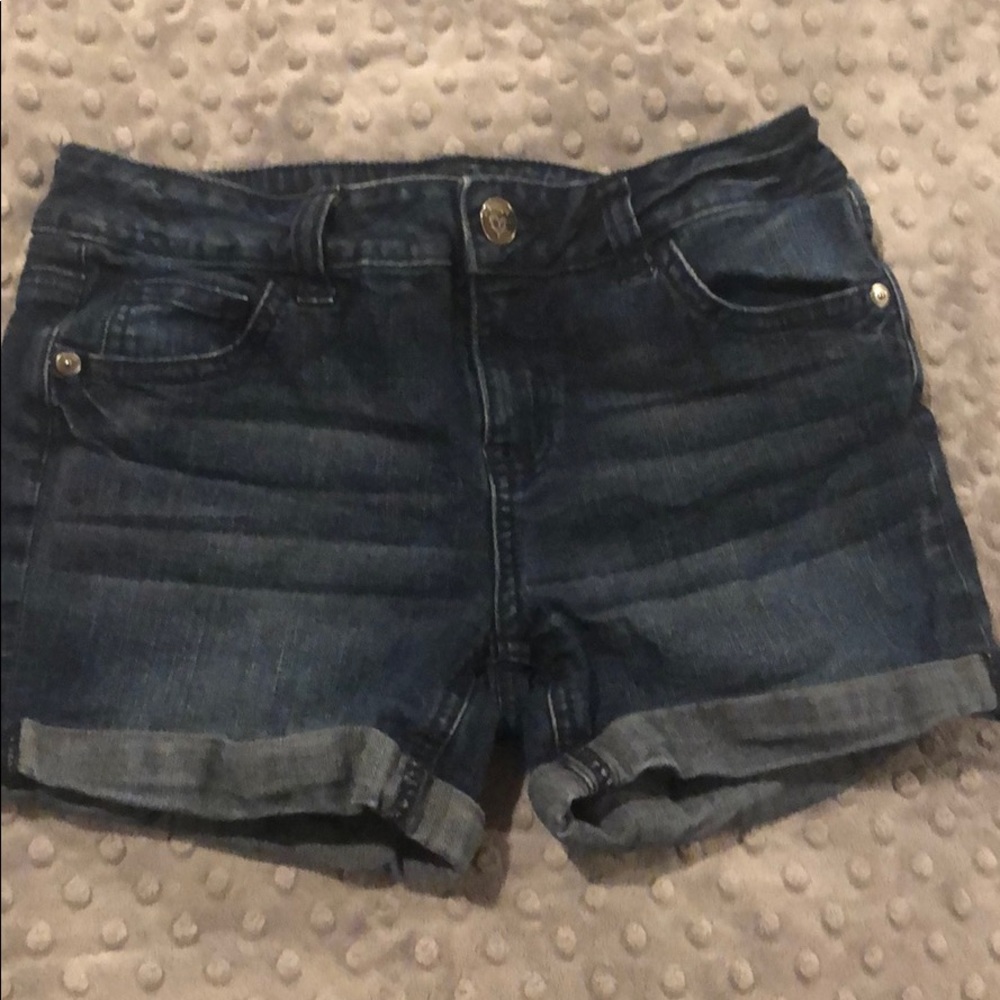 Justice girls denim shorts size 12